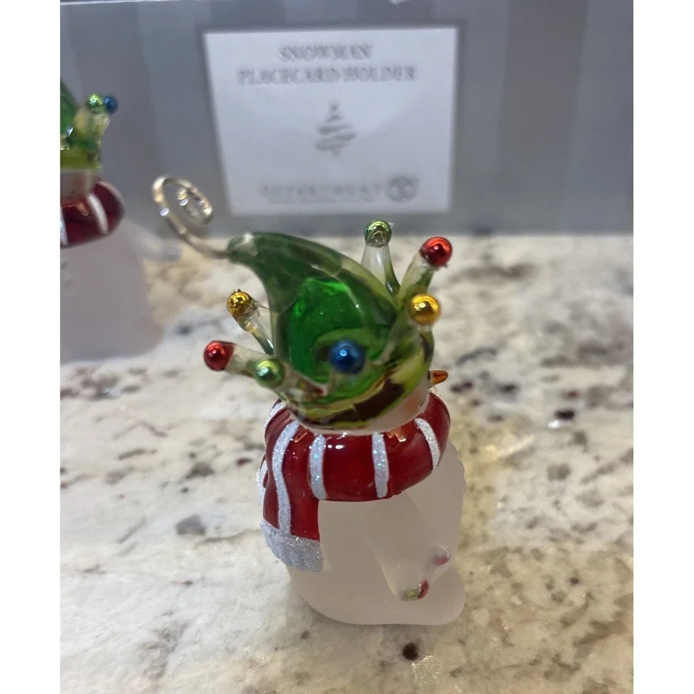 Department 56 Snowman Place Card Holders 12‎ Holiday Table Decor